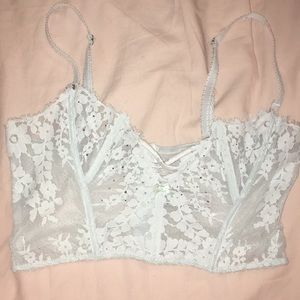 VS Dream Angel Glitter Baby Blue Bustier, M